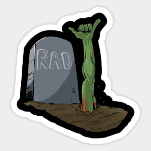 Rad Zombie Sticker